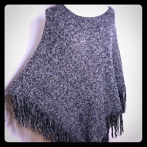 Mossimo Supply Co. Black and White Poncho